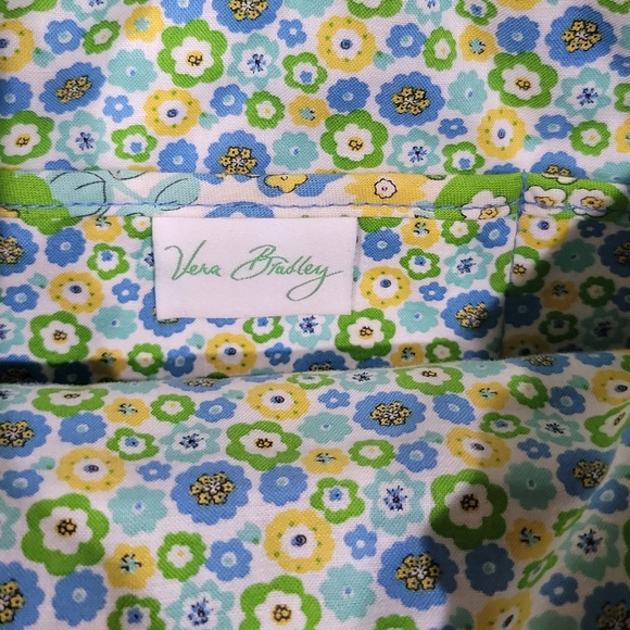 Vera Bradley slim Tote English Meadow double handle quilted retired - Picture 5 of 15